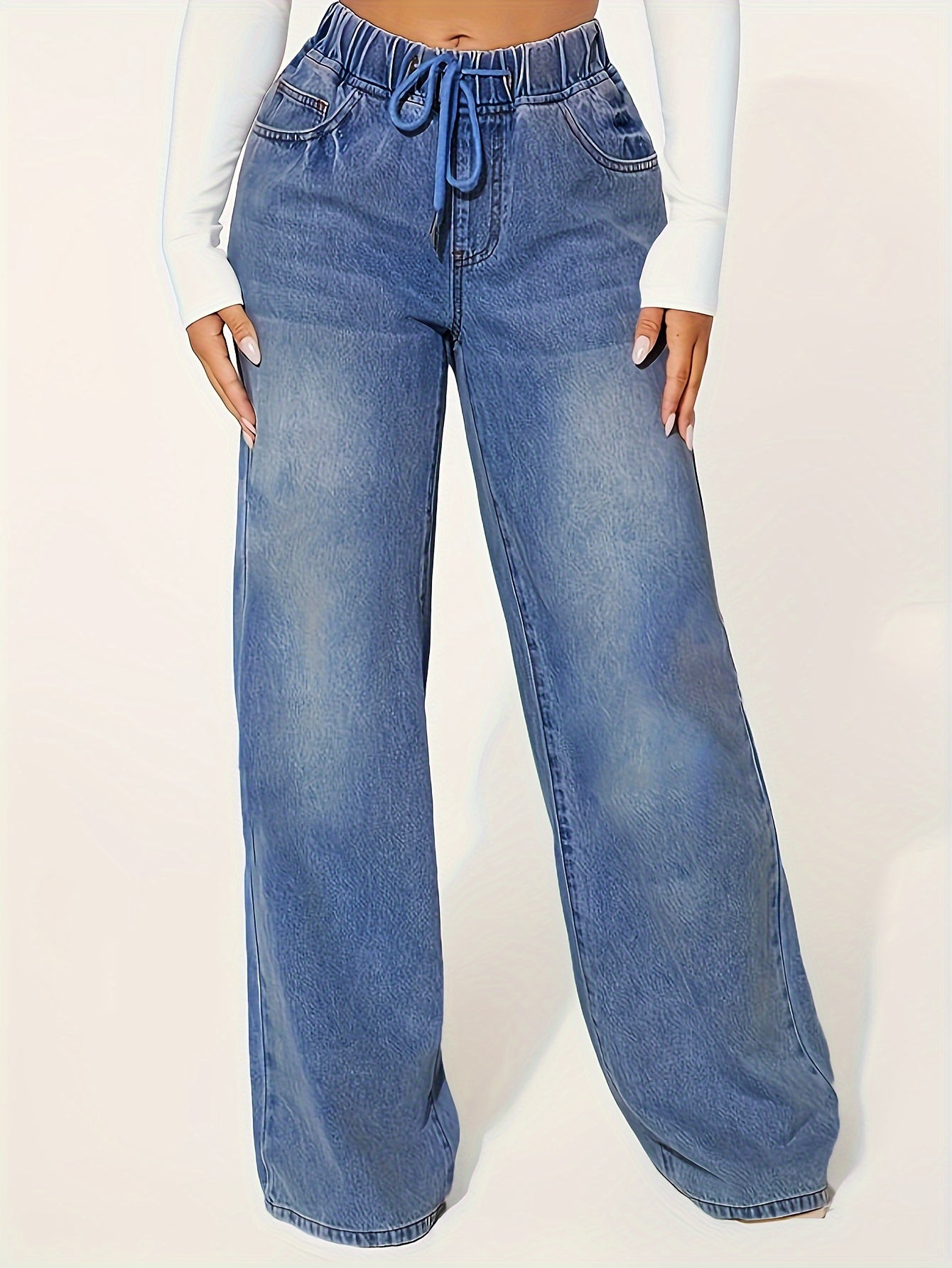 Womens Wide Leg Trousers | Loose Fit Jeans