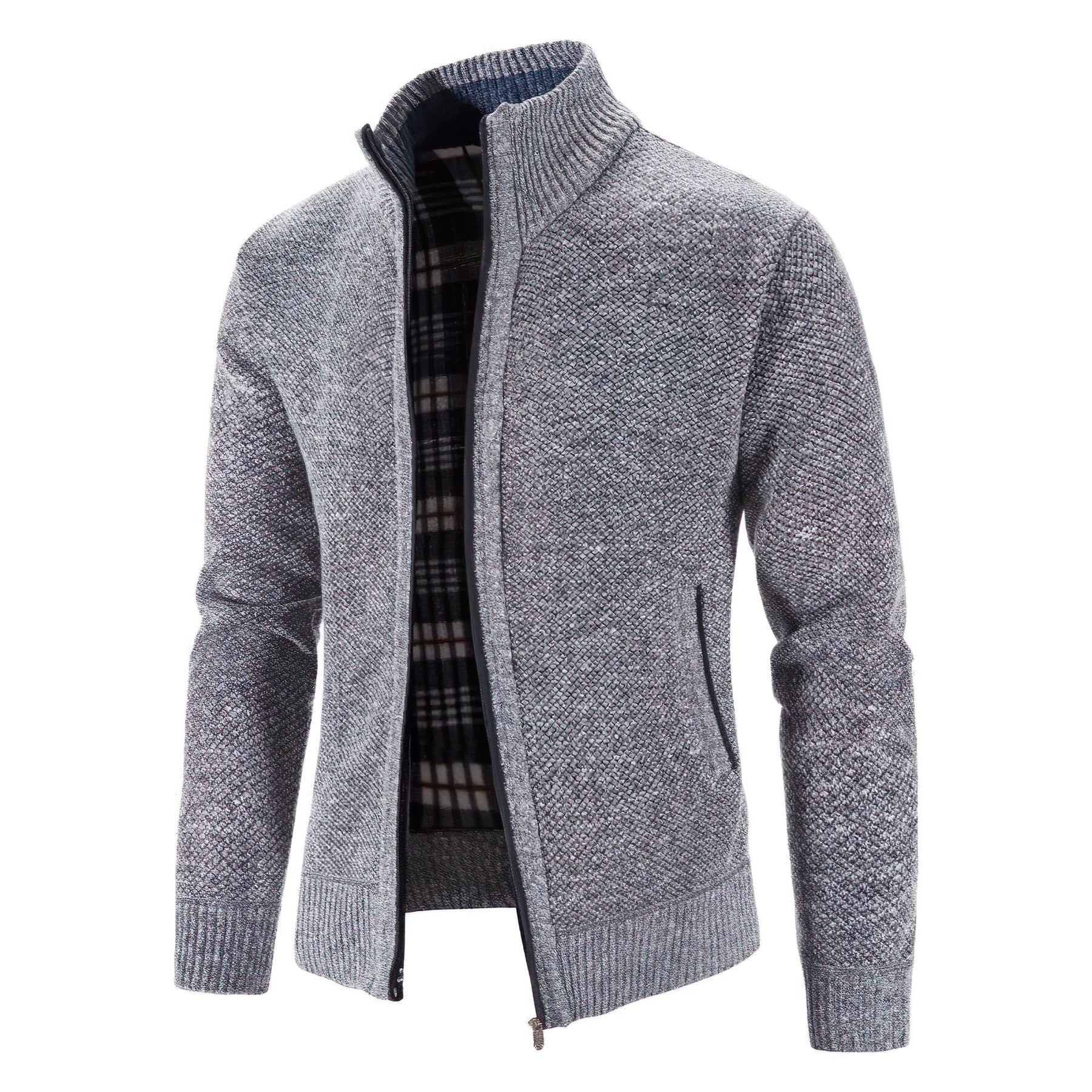 Mens Zip-Up Cardigan | Modern
