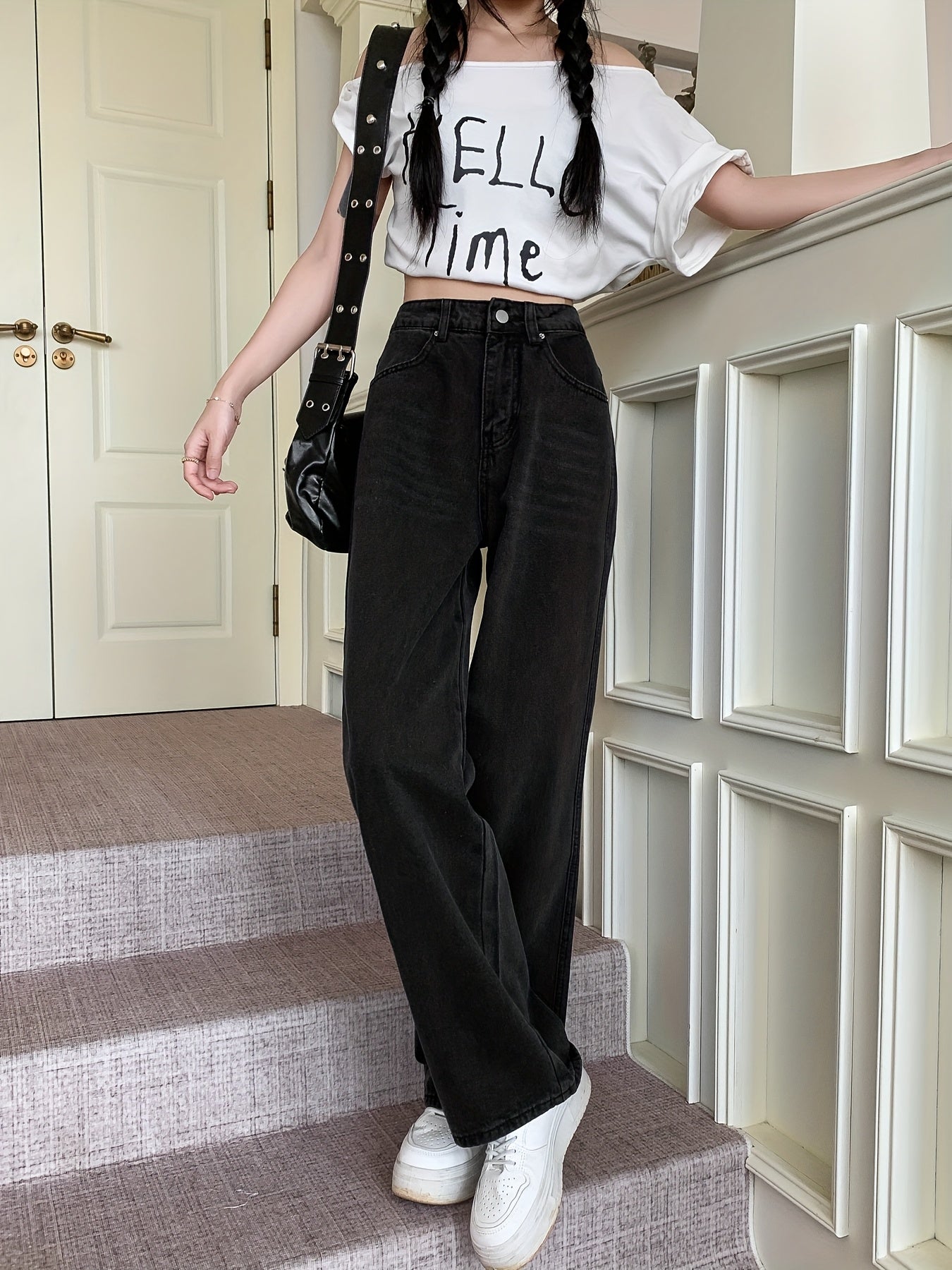 Womens Wide Leg Trouser | Vintage Jeans