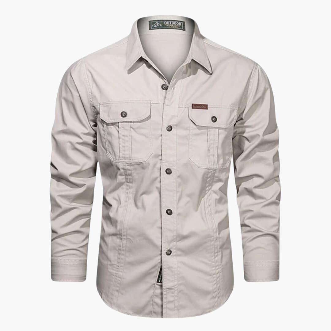 Men’s Classic Cargo Shirt | Long Sleeve Outdoor Style