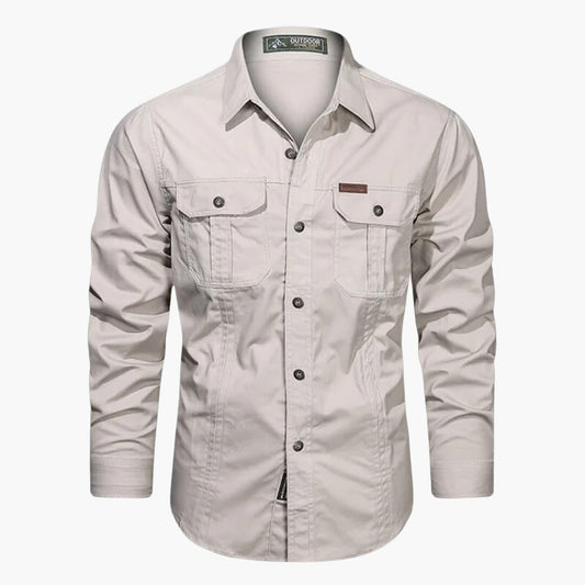 Men’s Classic Cargo Shirt | Long Sleeve Outdoor Style