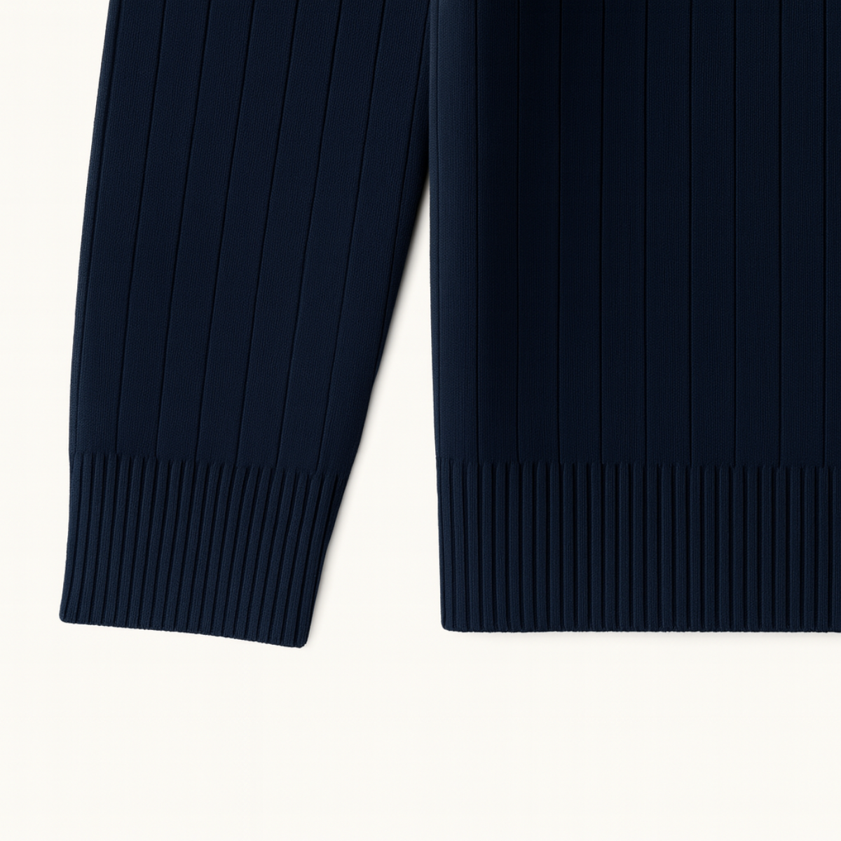 Men’s Half Zip Jumper | Ribbed Design