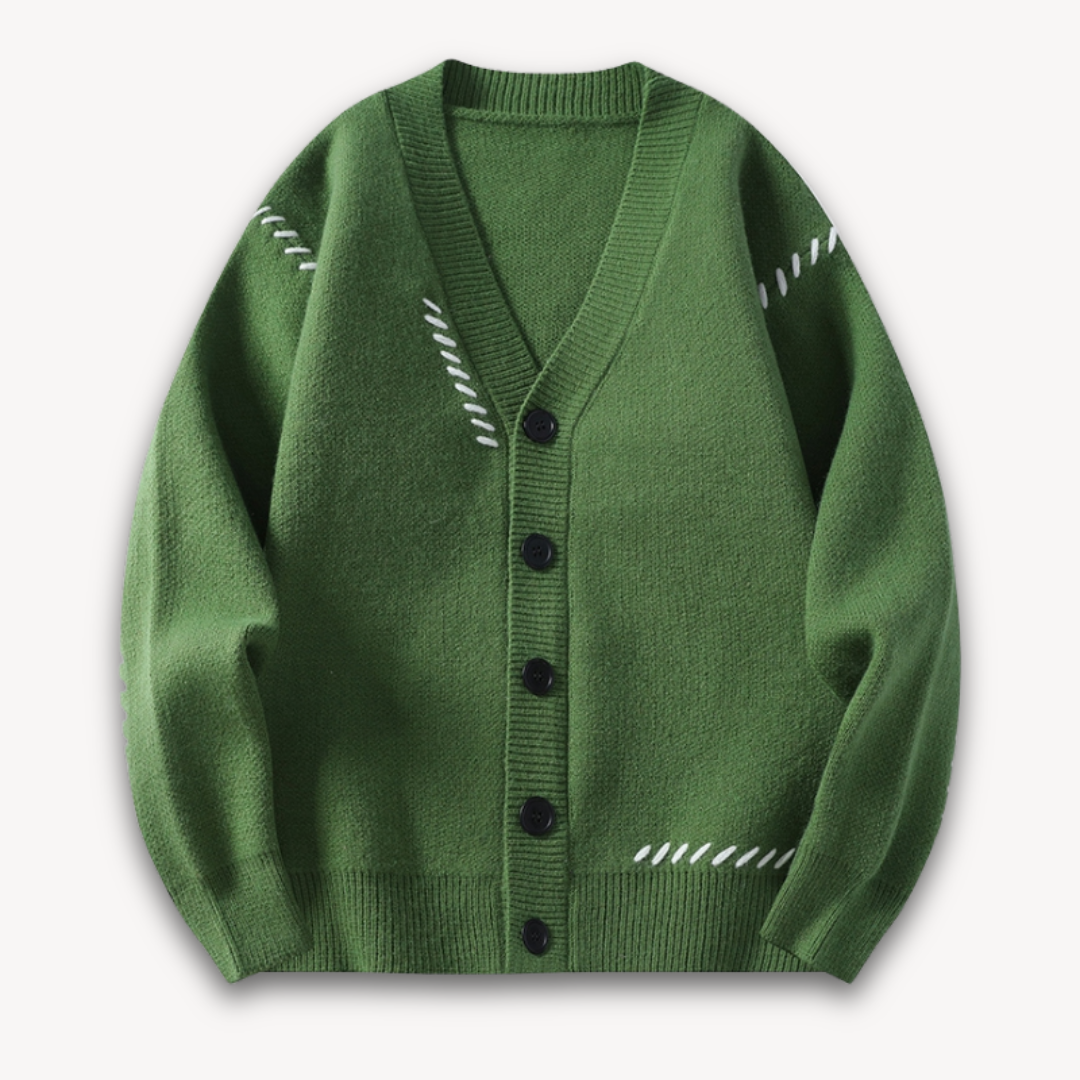 Men’s Stylish Casual Sweater | Button-Up Design