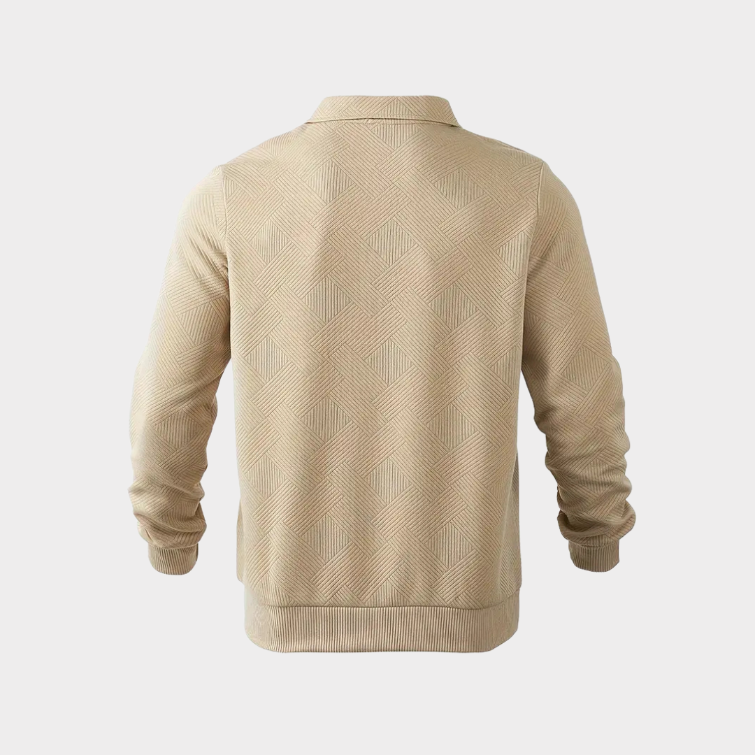 Men’s Vintage Style Sweater | Quarter Zip Design
