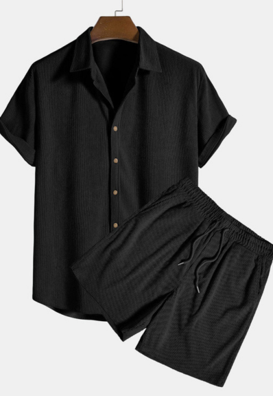 Ensemble pour hommes | Chemise à manches courtes et short