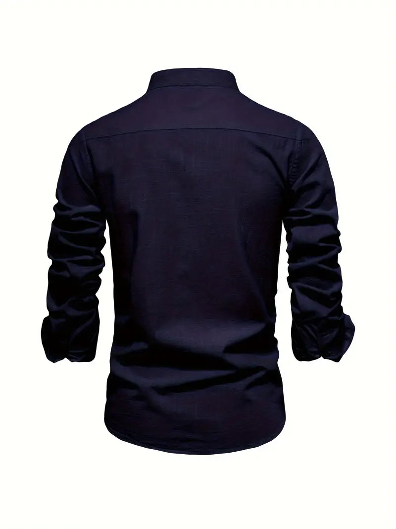 Men’s Buttoned Shirt | Long-Sleeve Design