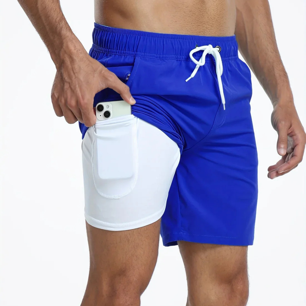 Shorts de sport pour hommes à séchage rapide