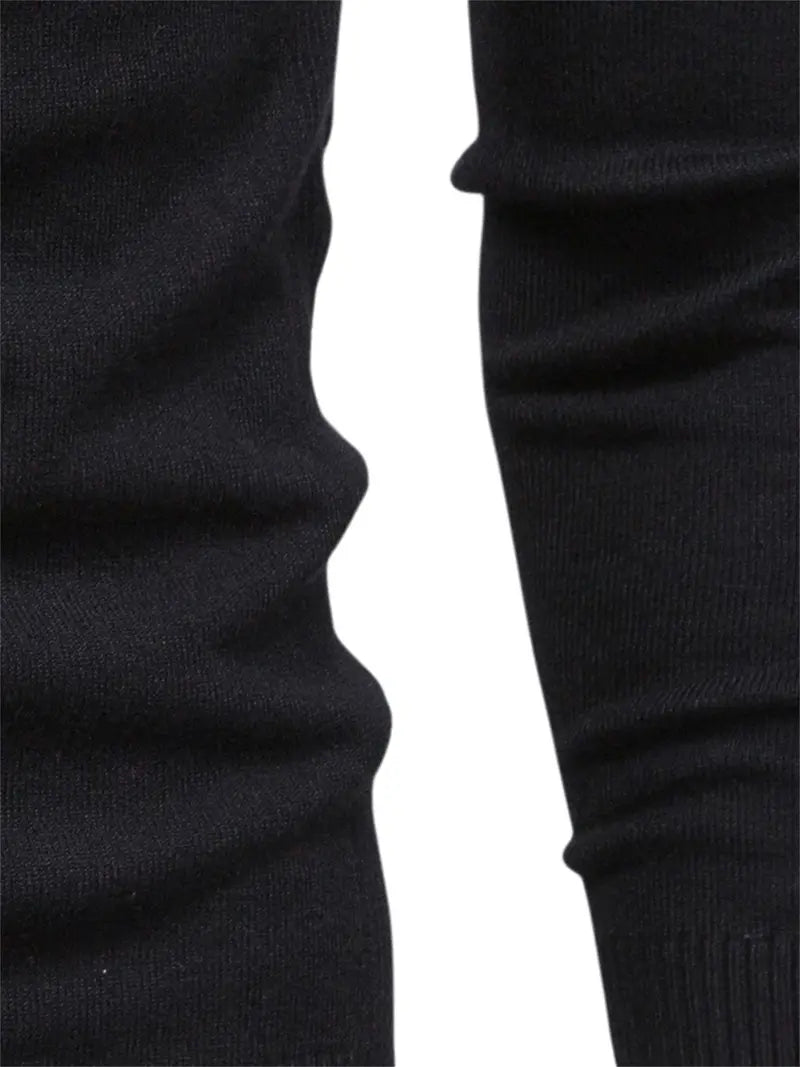 Pull Col Roulé Ajusté Pour Hommes | Vêtement Smart Casual A Manches Longues