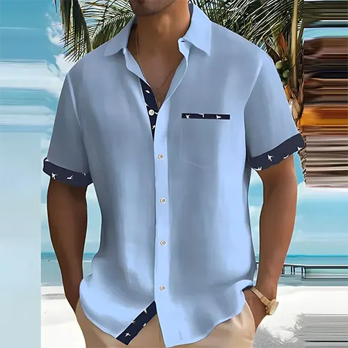 Men’s Short Sleeve Shirt | Button Front