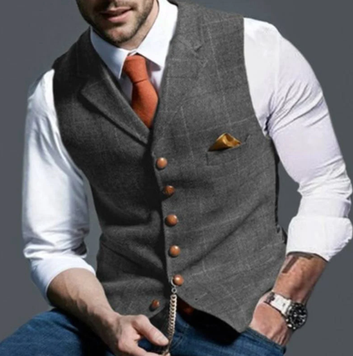 Gilet Élégant et Polyvalent Pour Hommes | Stylé et Confortable