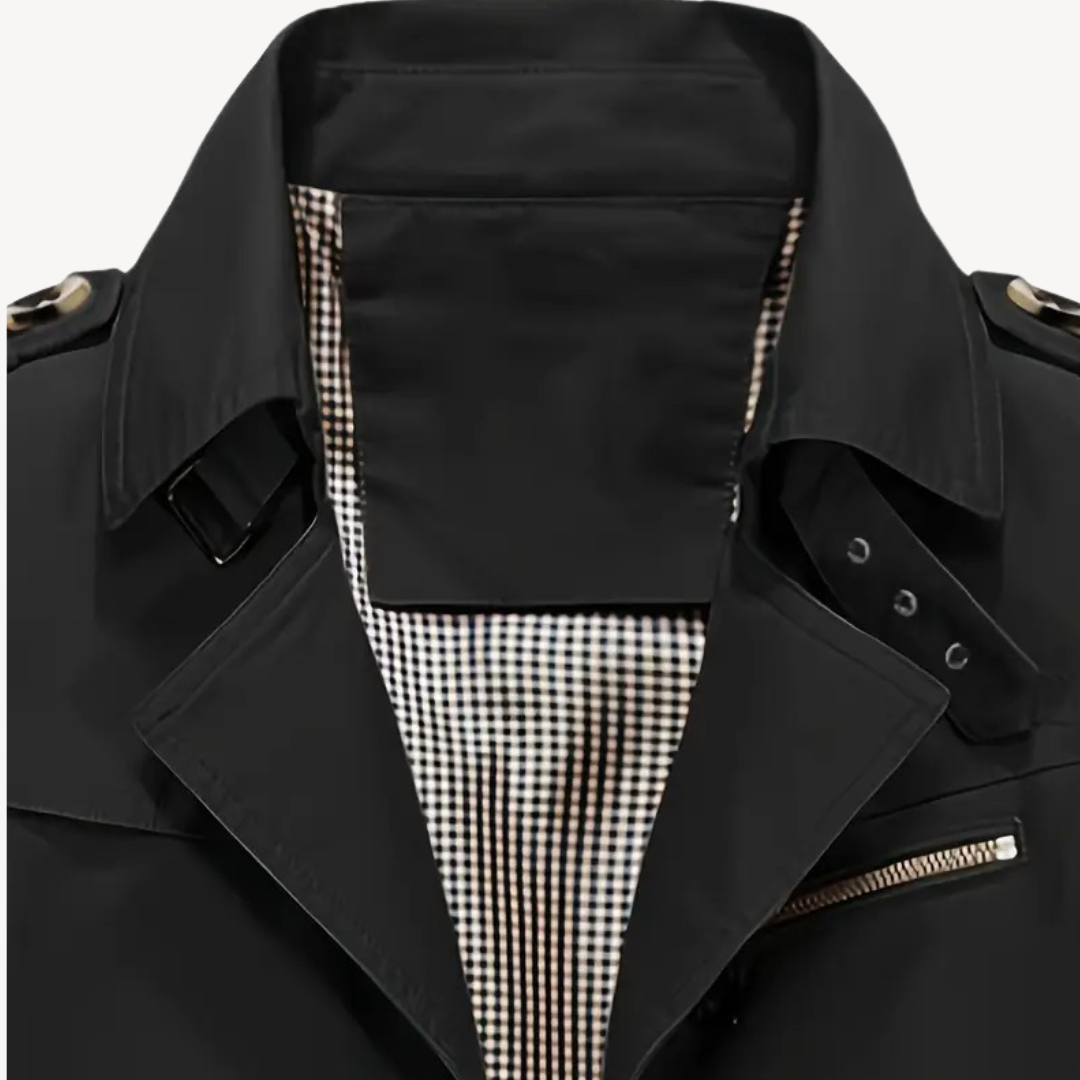Men’s Tailored Trench Coat | Double-Breasted Design