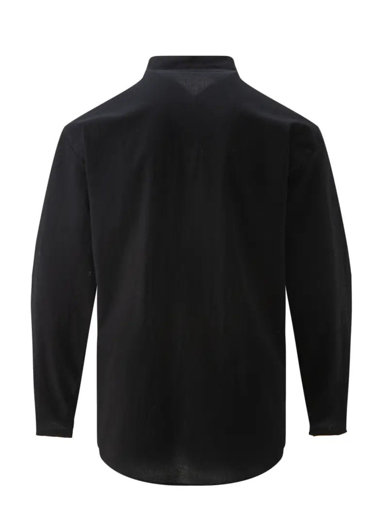 Chemise Casual Homme A Col Mao | Décontractée