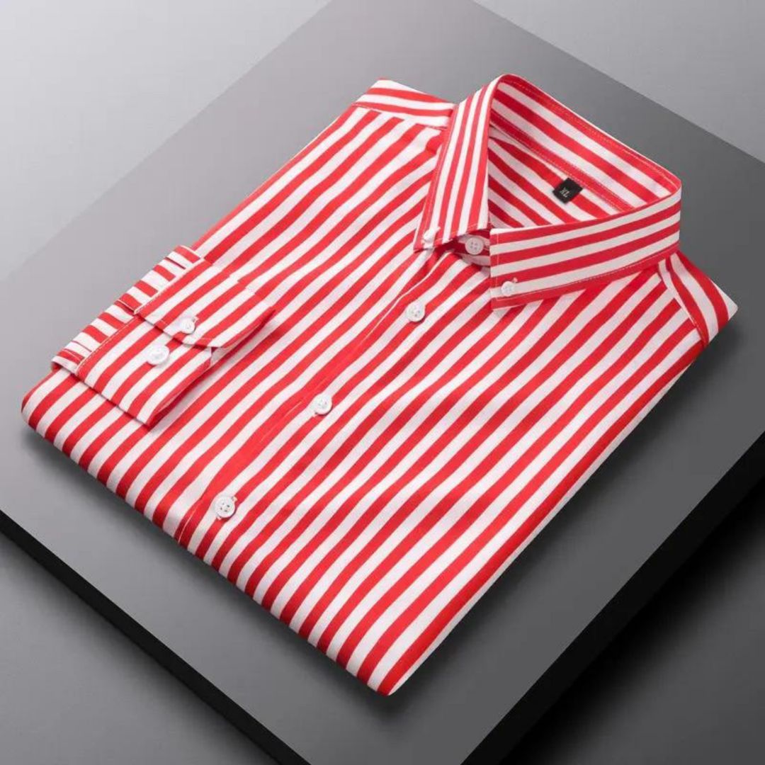 Chemise Rayée Stylée Pour Homme | Décontractée