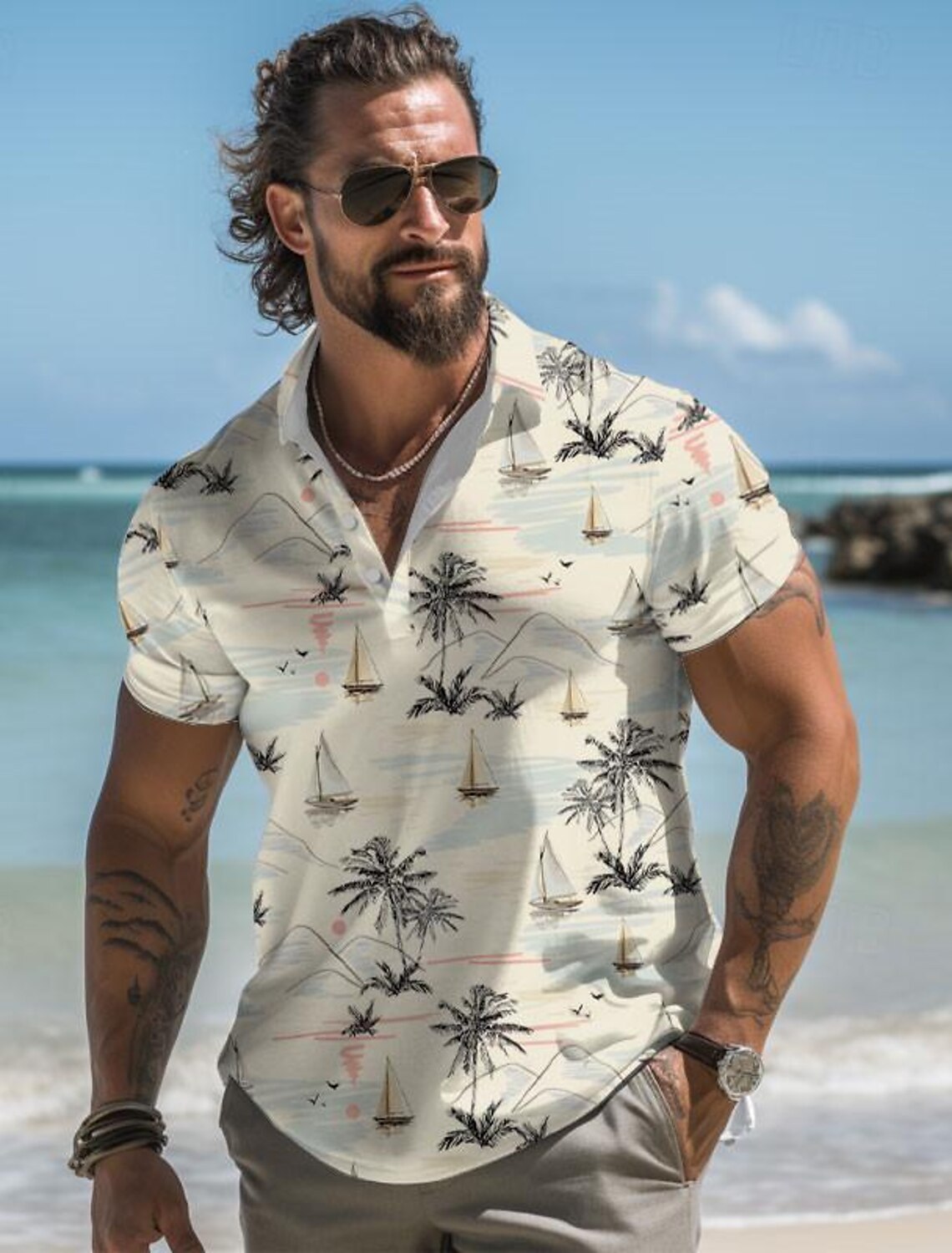 Chemises Hawaïennes Colorées Pour Hommes | Estival