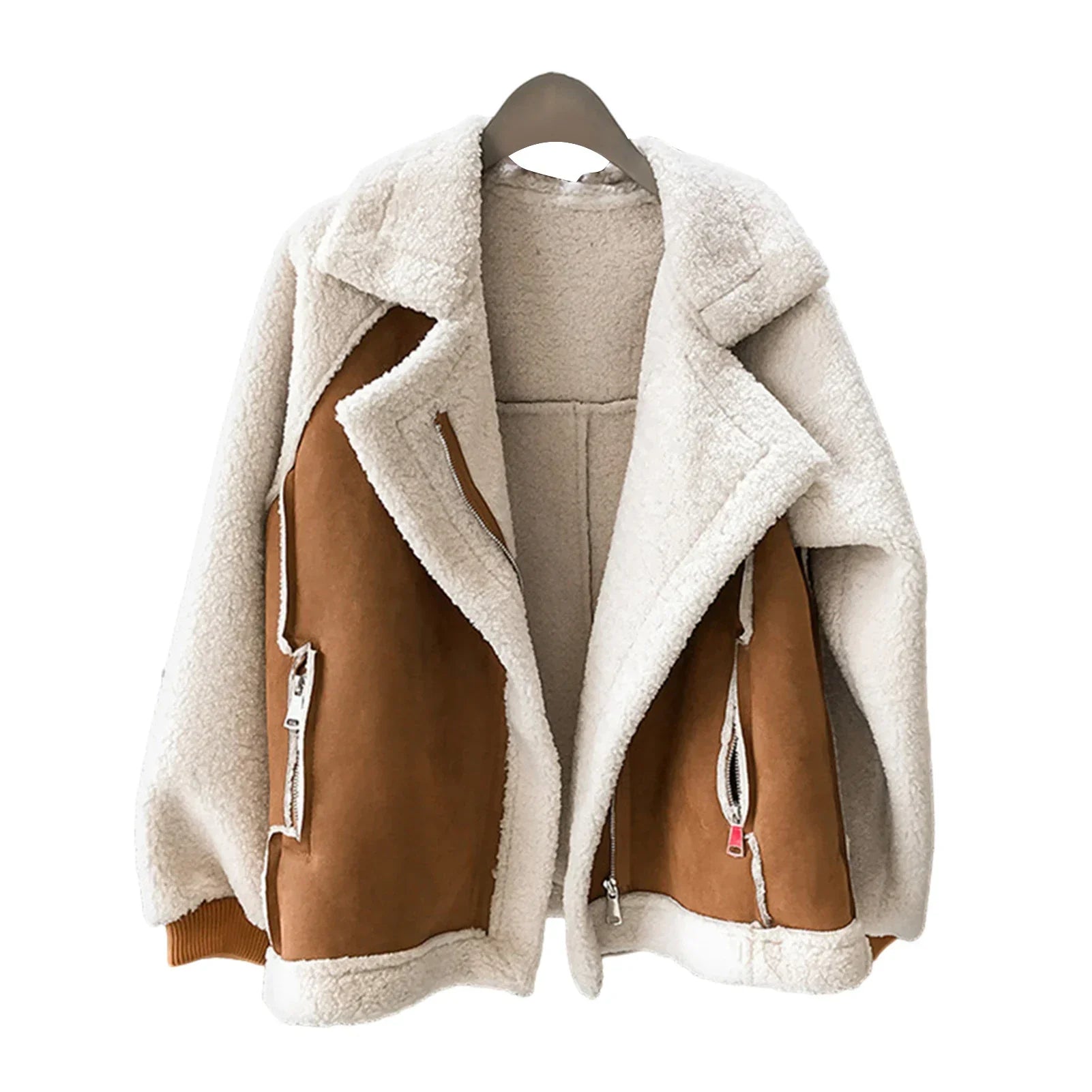 Women's Winter Jacket with Zipper and Pockets | Practical