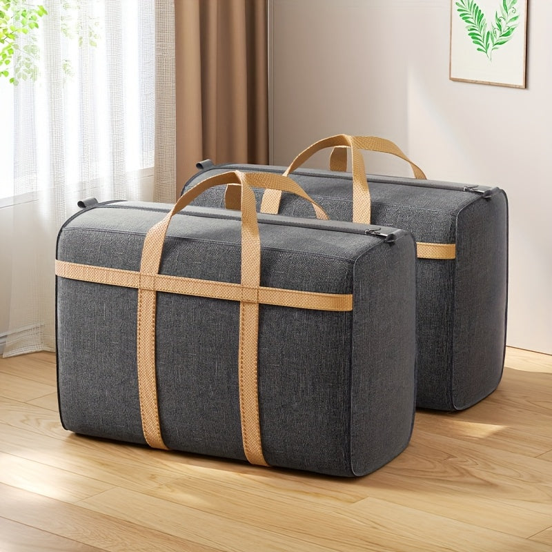 Lot de 2 Sacs de Rangement Pliables Ultra-Résistants | Grande Capacité, Tissu Durable, Idéal pour la Maison, la Voiture et les Voyages