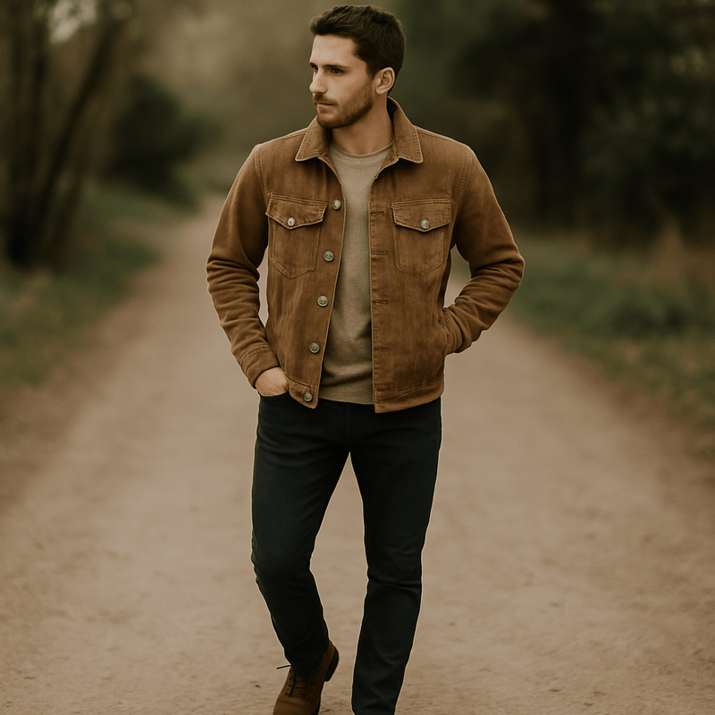 Veste Trucker Classique Pour Hommes | Coupe Décontractée