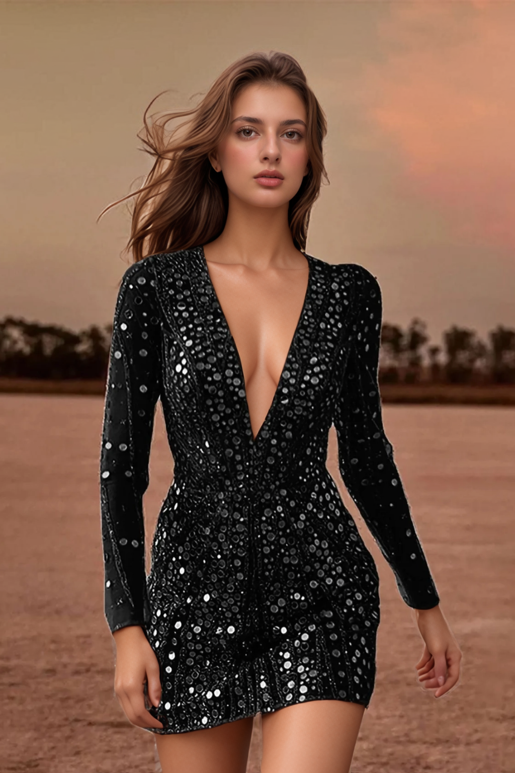 Robe De Cocktail Etincelante Pour Femmes | Semi-formelle