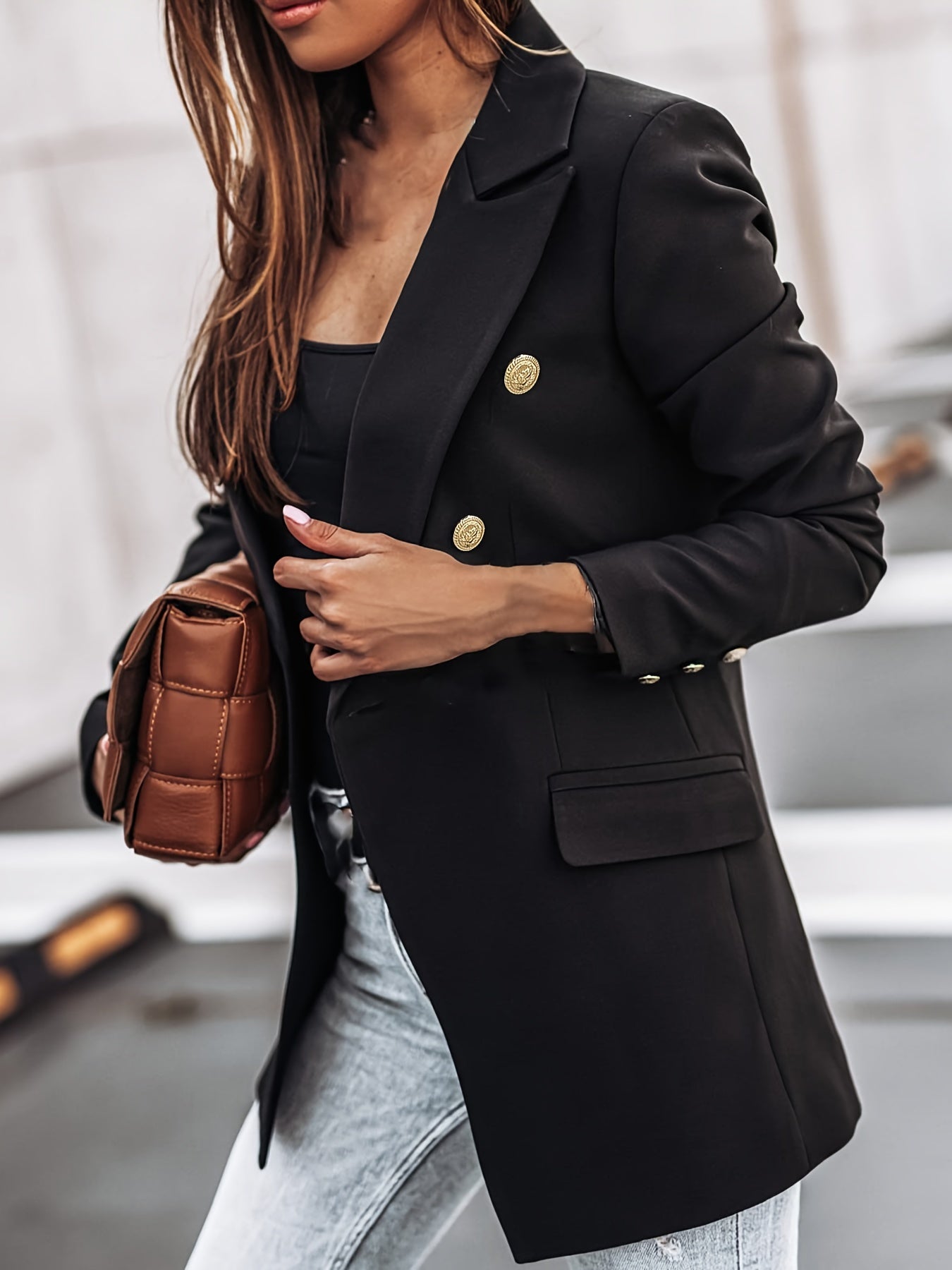 Women’s Structured Blazer | Button Details
