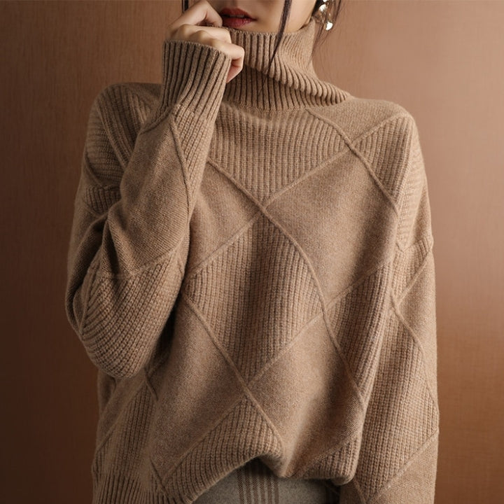 Women’s Roll Knitted Jumper | Stylish Accent