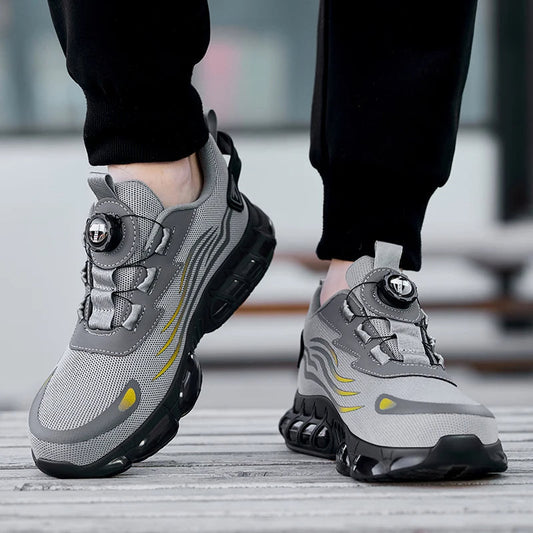 Men's Work Sneakers | Button Closure