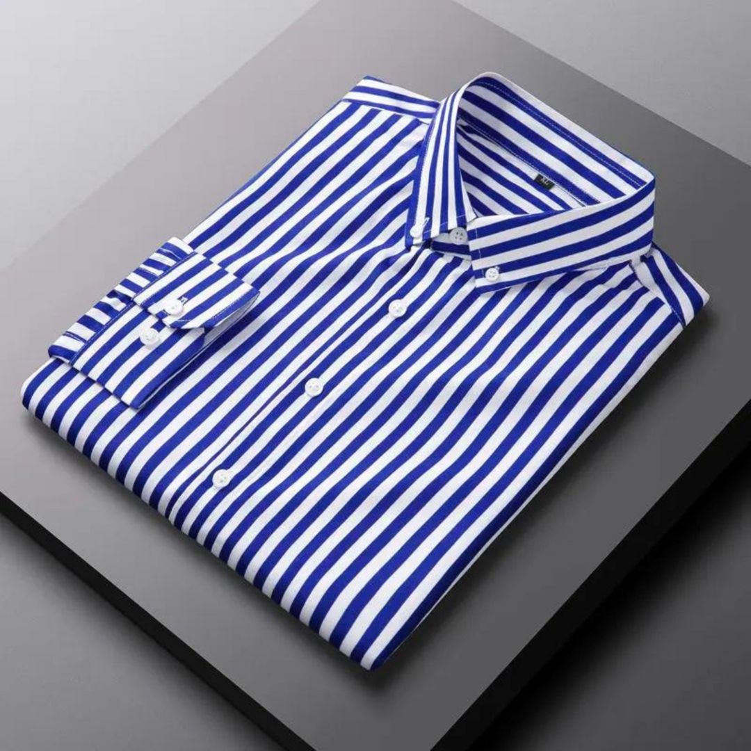 Chemise Rayée Stylée Pour Homme | Décontractée