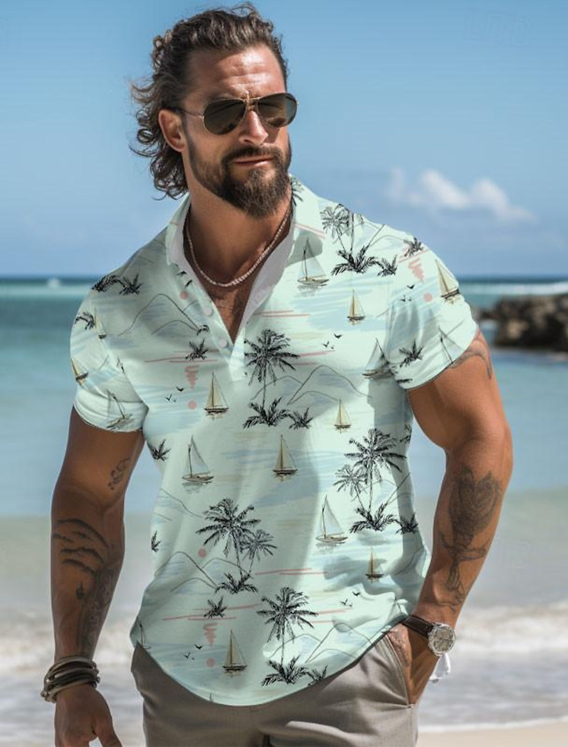Chemises Hawaïennes Colorées Pour Hommes | Estival