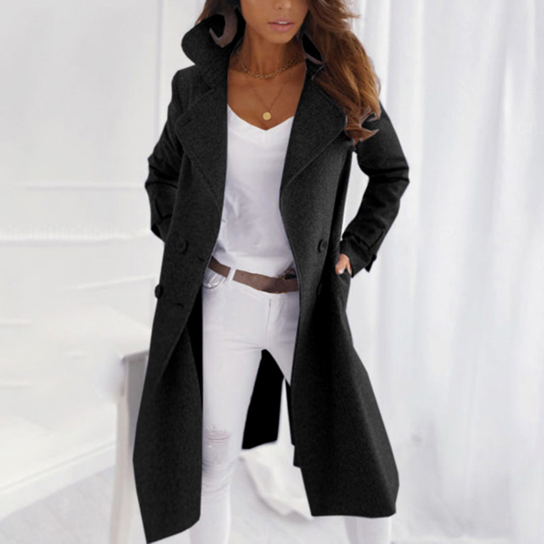 Confort Et Style Réunis | Manteau Trench Moderne Mi-Long Pour Femme
