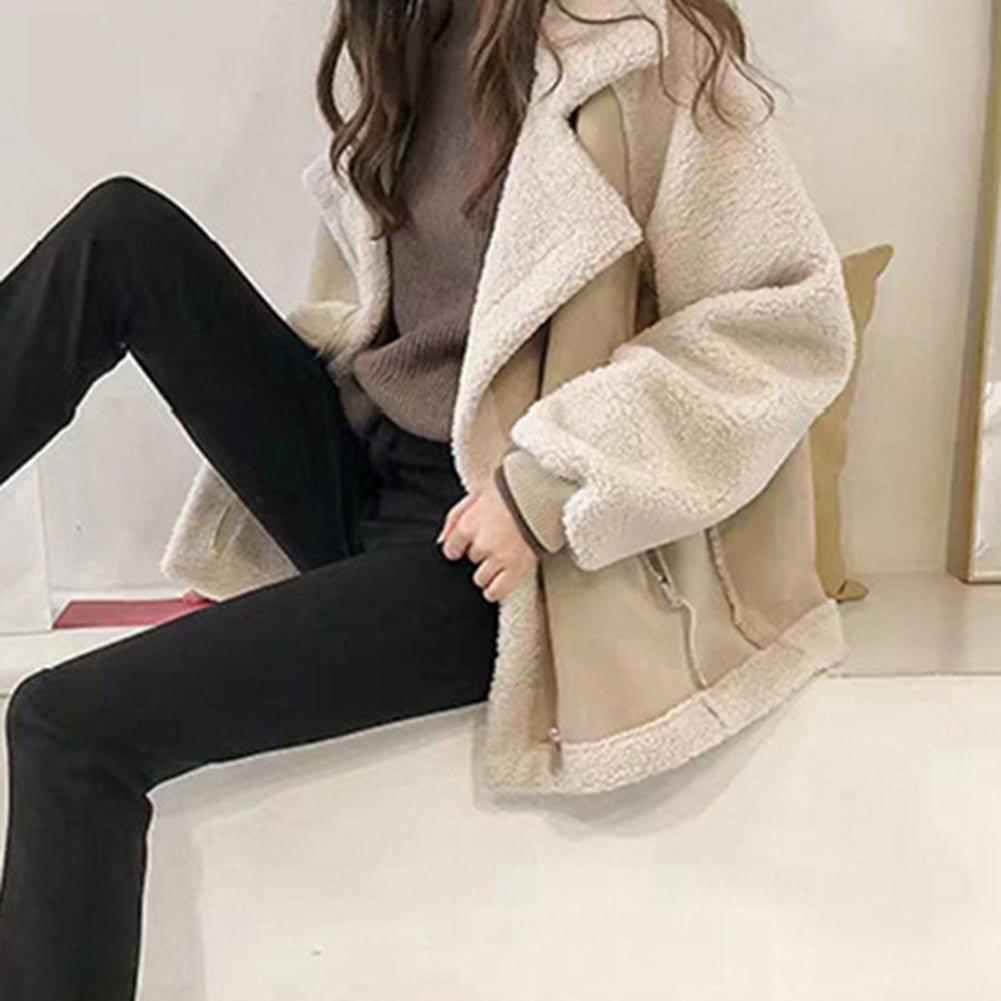 Women's Winter Jacket with Zipper and Pockets | Practical
