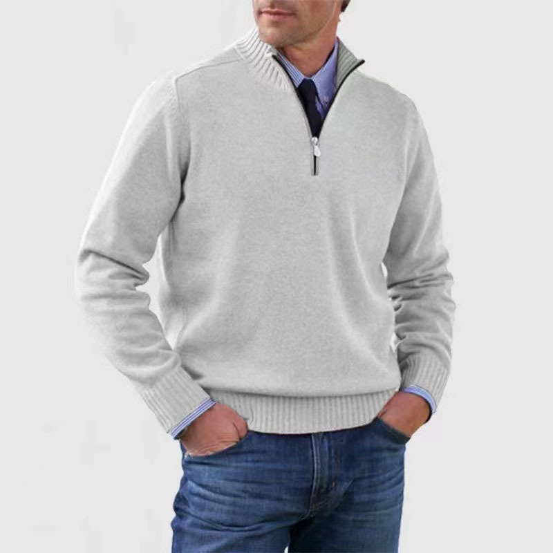Men’s Casual Half-Zip Sweater| Stylish