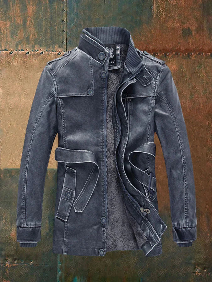 Veste en Cuir Vintage Pour Hommes | Classique