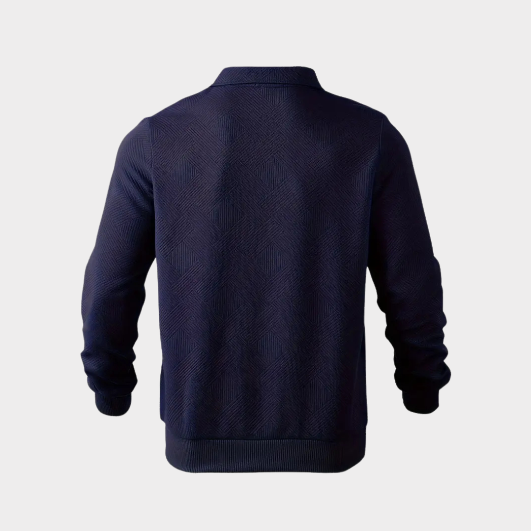 Men’s Vintage Style Sweater | Quarter Zip Design