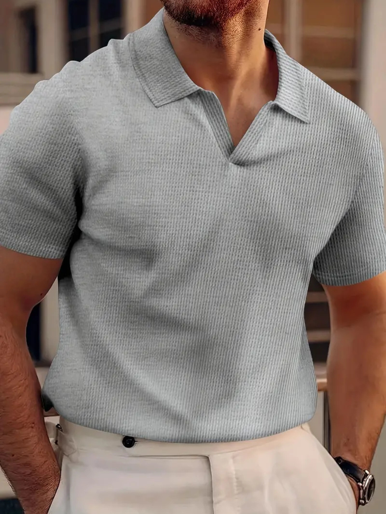 Tricot Côtelé Classique pour Hommes | Élégant