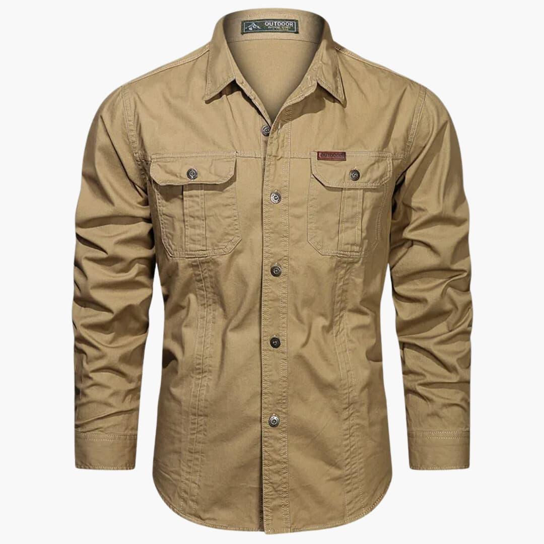 Men’s Classic Cargo Shirt | Long Sleeve Outdoor Style