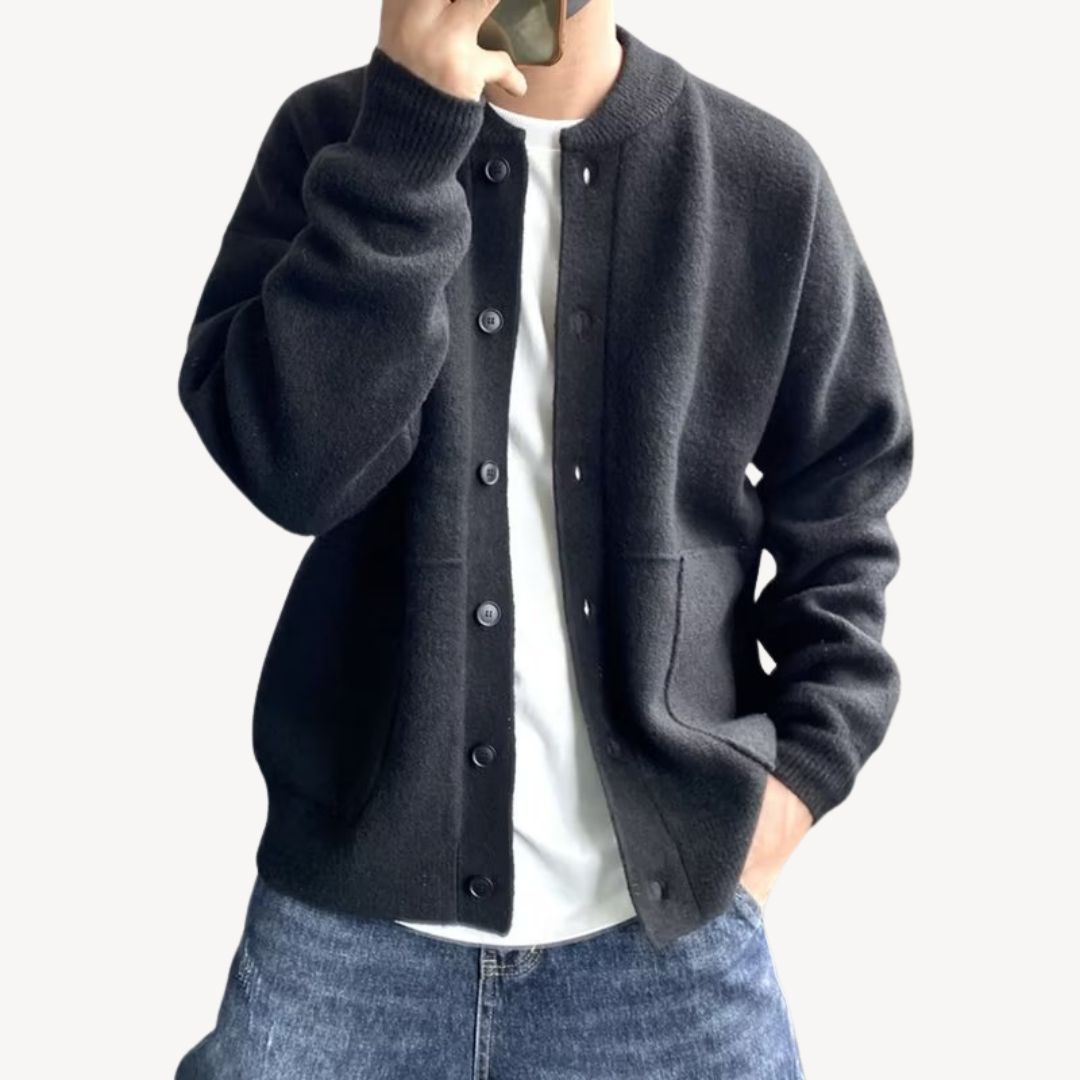 Men’s Oversized Cardigan Button-Up Cardigan | Classic