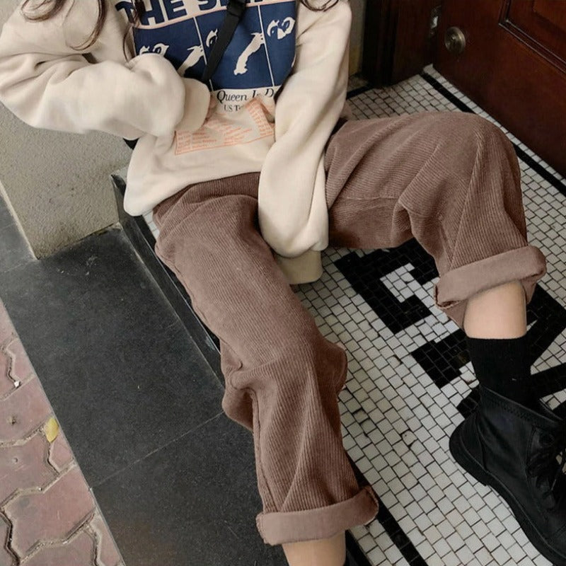 Women’s Corduroy Pants | High-Waisted