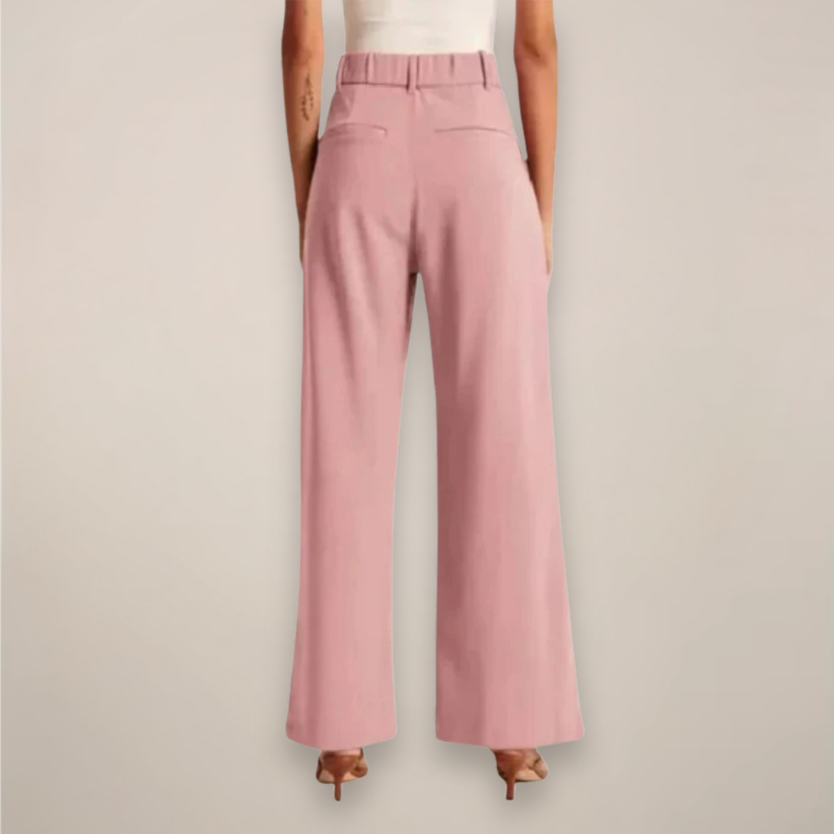 Womens Wide Leg Trousers | High Waist Office Look