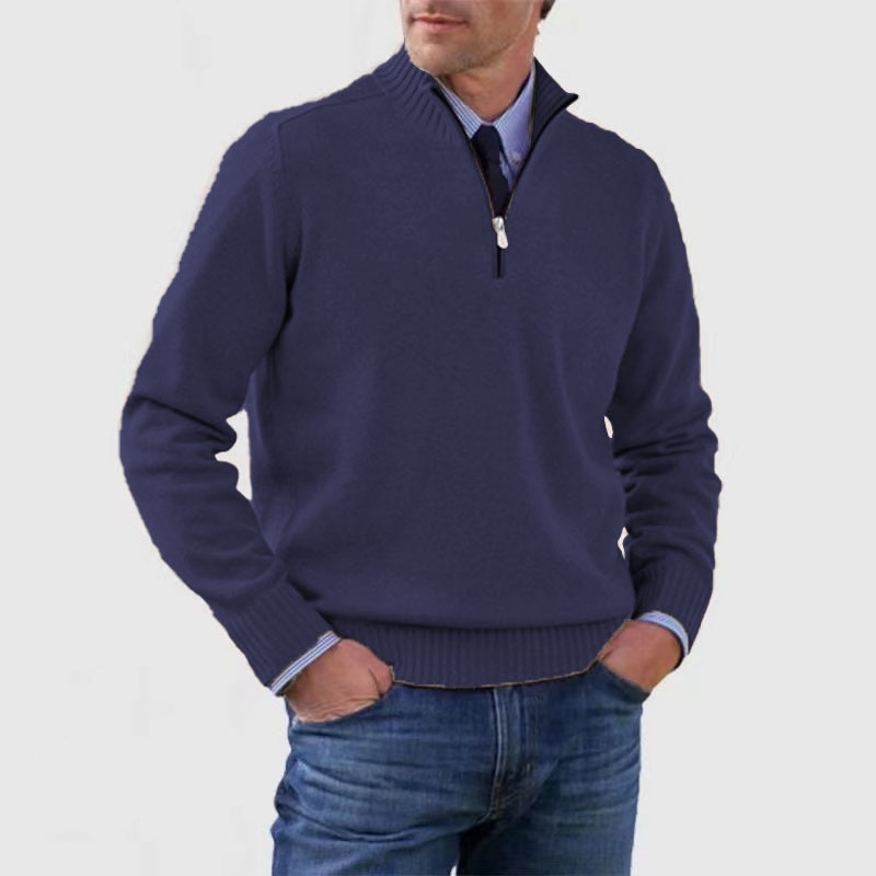 Men’s Casual Half-Zip Sweater| Stylish