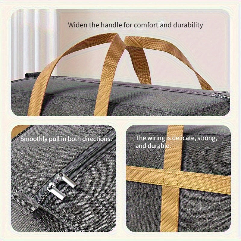 Lot de 2 Sacs de Rangement Pliables Ultra-Résistants | Grande Capacité, Tissu Durable, Idéal pour la Maison, la Voiture et les Voyages