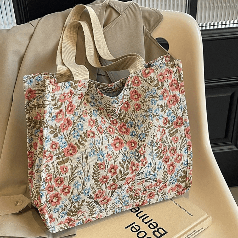 Sac De Shopping Floral Élégant Pour Femmes | Sac de Plage