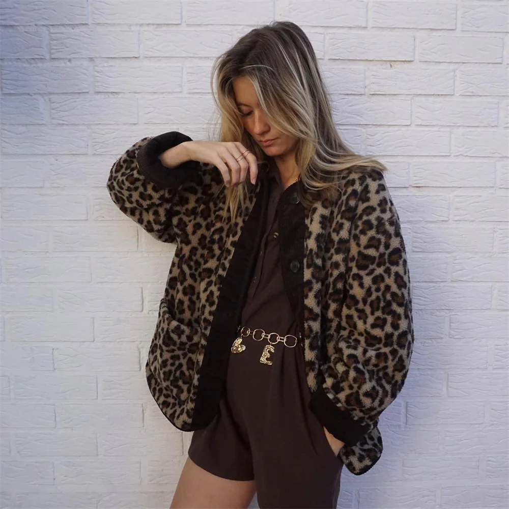 Stylish Women's Leopard Print Jacket | Autumn