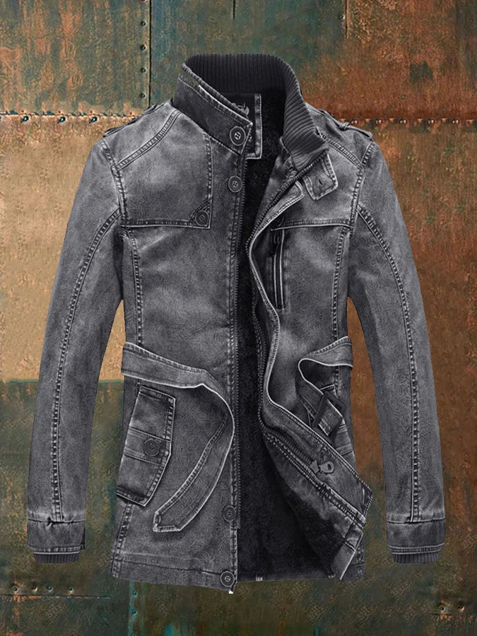 Veste en Cuir Vintage Pour Hommes | Classique