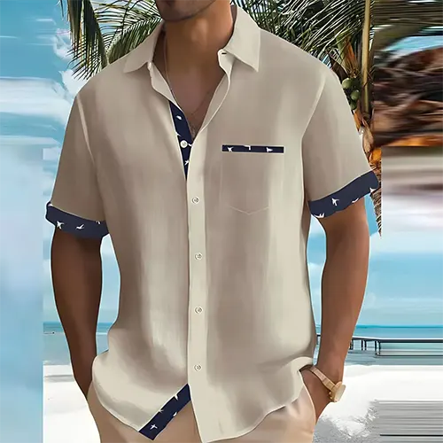 Men’s Short Sleeve Shirt | Button Front