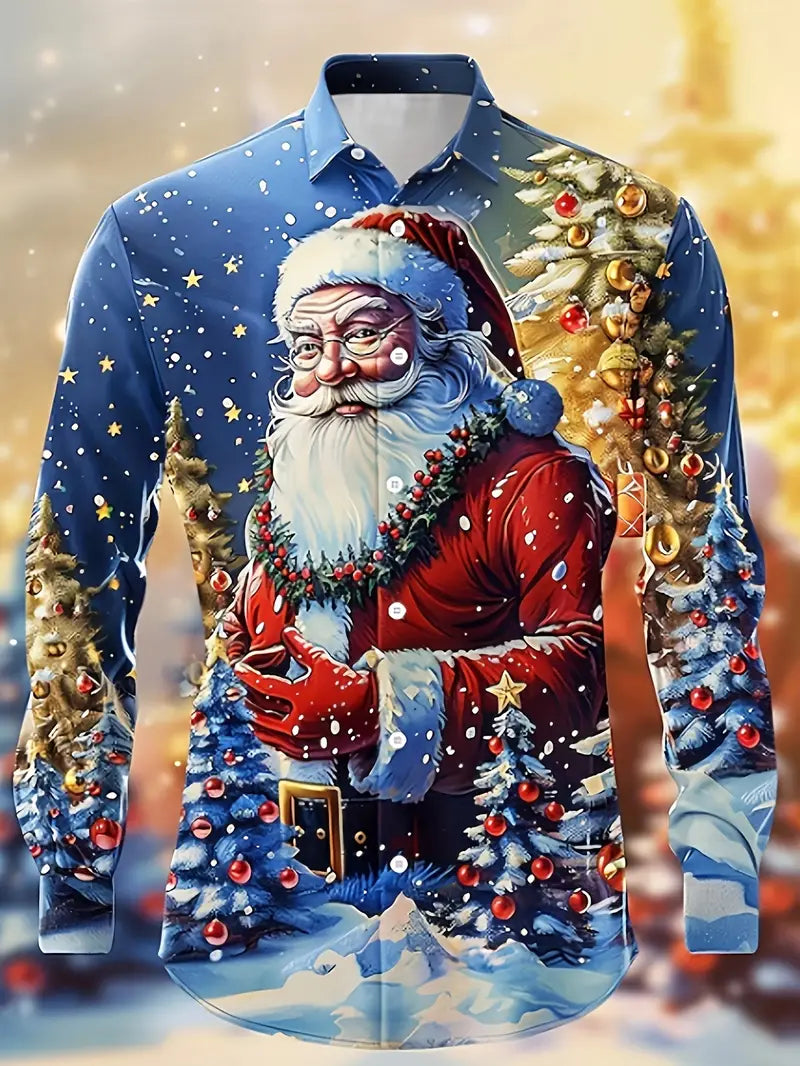 Men’s Christmas Shirt | Santa Print