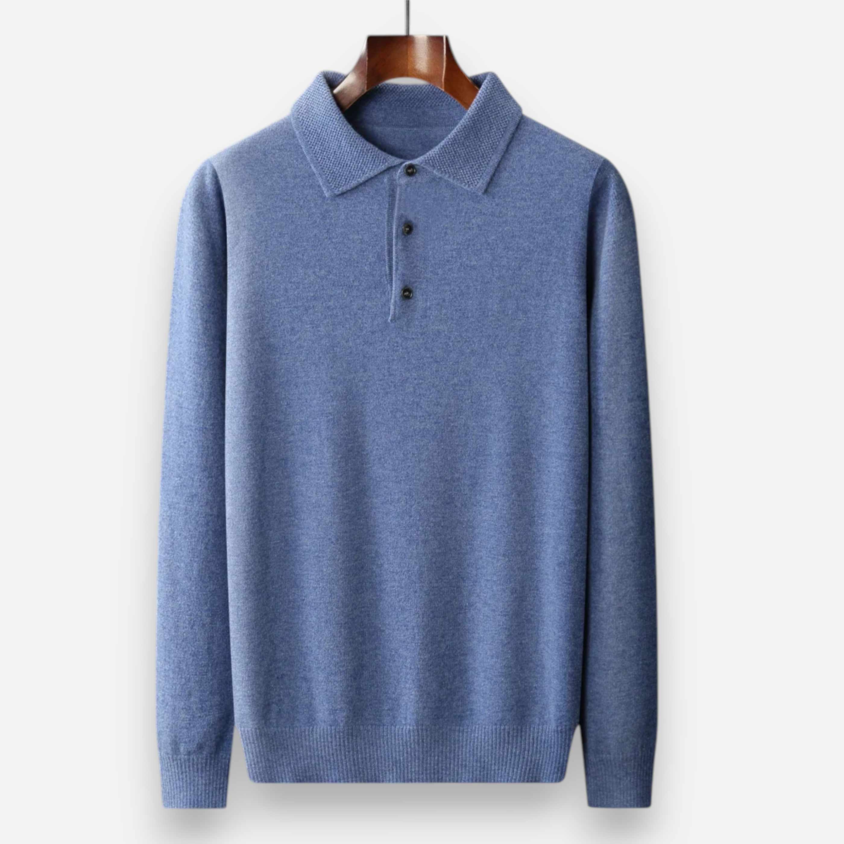 Men’s Classic Polo Pullover | Long Sleeve Style