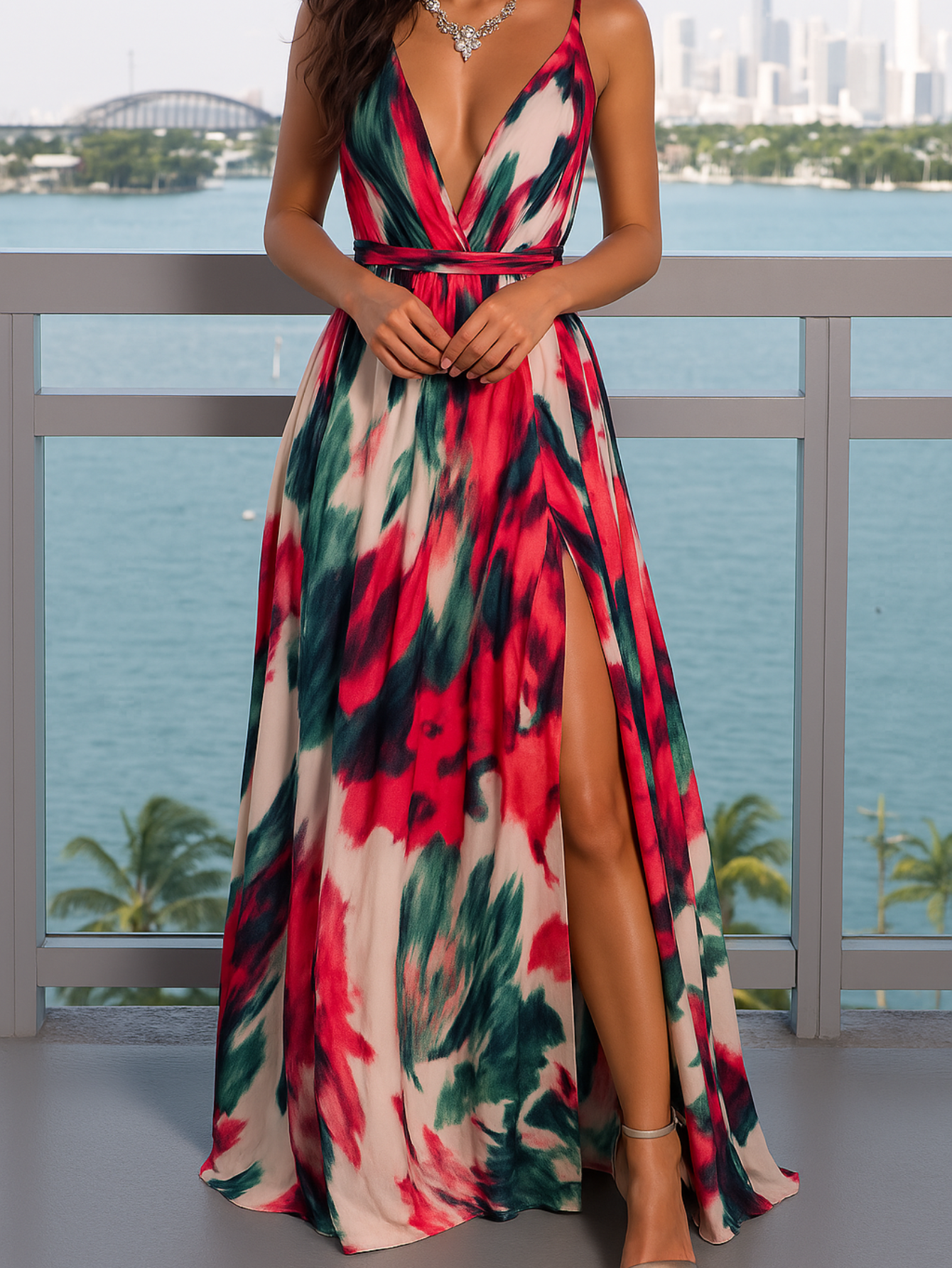 Robe Maxi Florale Élégante pour Femmes | Longue