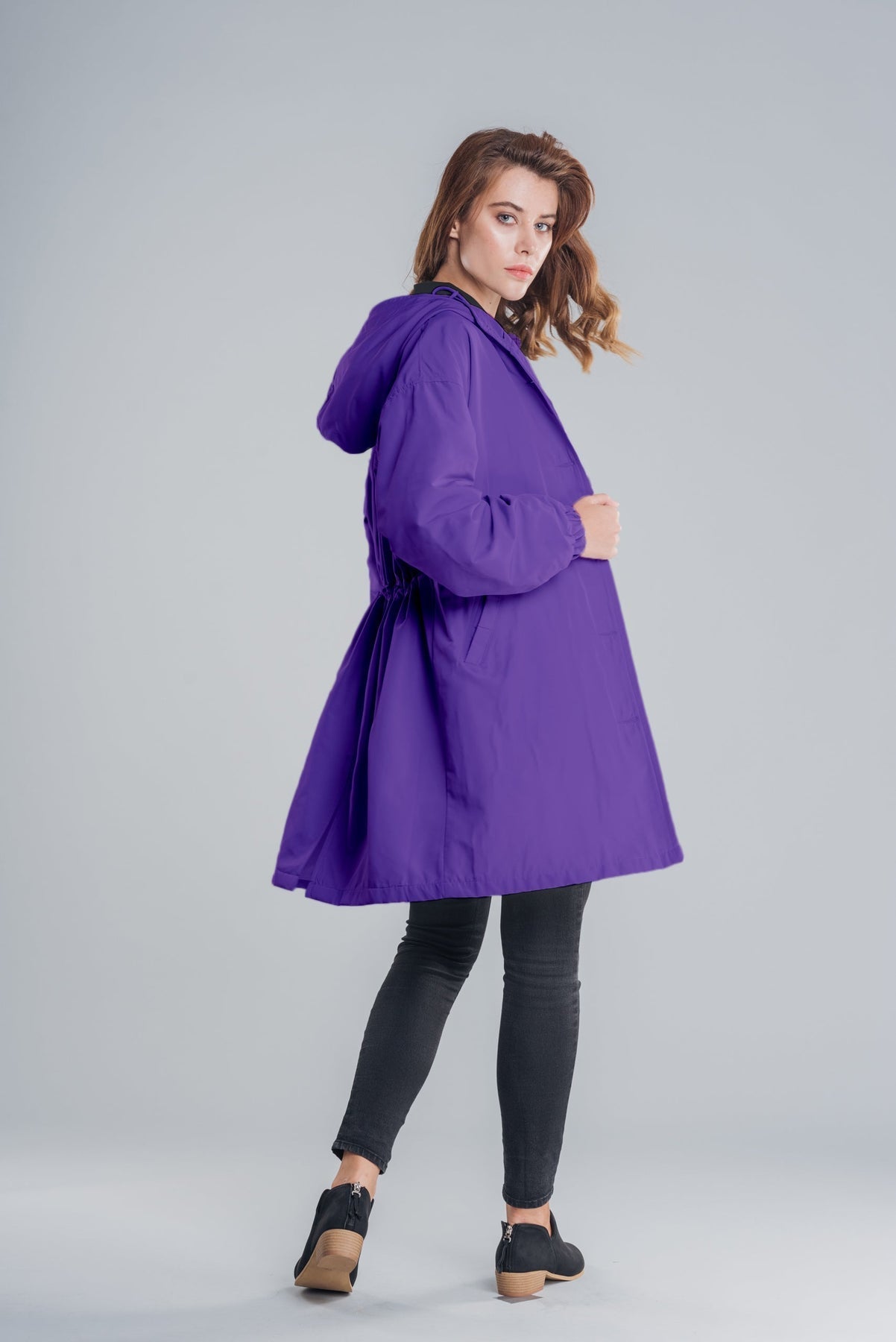 Women’s Oversized Windbreaker Jacket | Hooded & Long-Sleeved