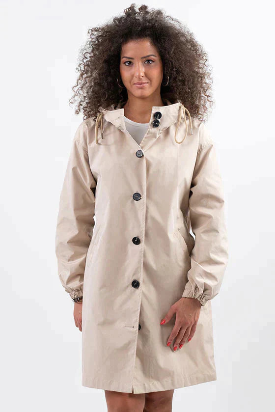 Women’s Oversized Windbreaker Jacket | Hooded & Long-Sleeved