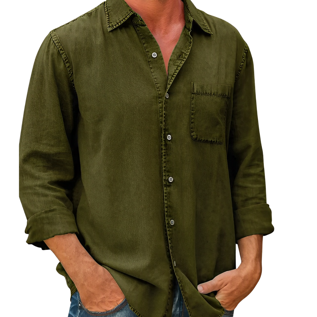 Homme Chemise en Jean | Manches Longues