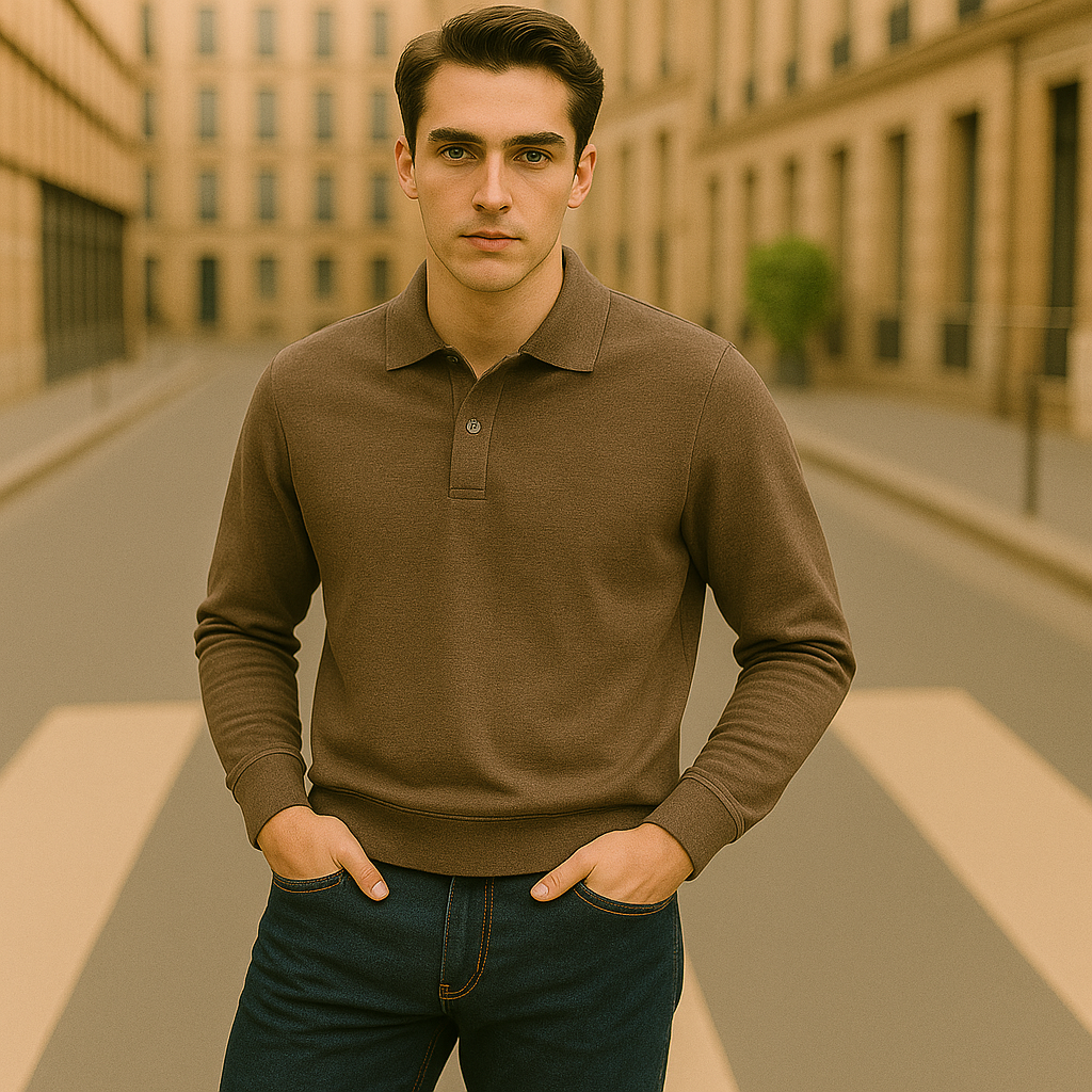 Chemise Décontractée à Manches Longues pour Hommes | Simple